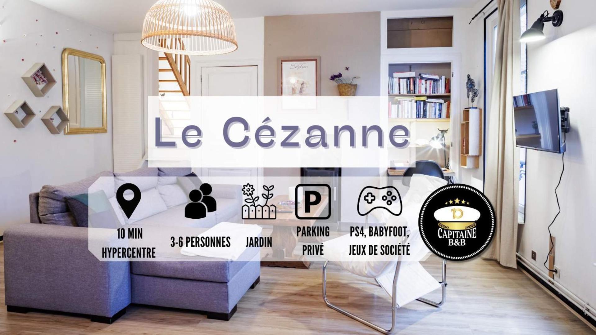 Le Cezanne - Jardin - Parking - Babyfoot - Centre-Ville 特鲁瓦 外观 照片